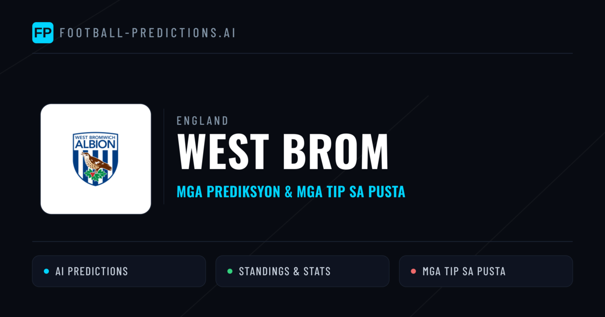 West Brom Predictions & Stats