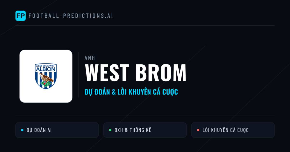 West Brom Dự đoán & Thống kê
