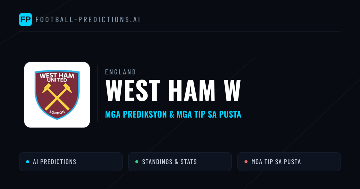 West Ham W Predictions & Stats