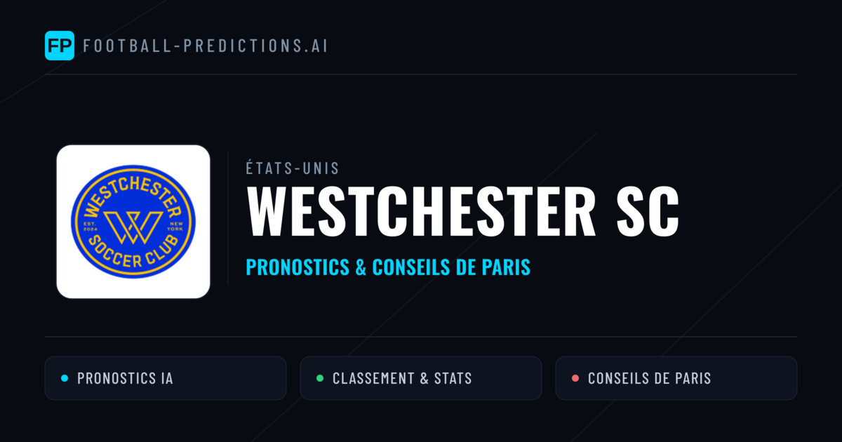 Westchester SC Pronostics & Statistiques
