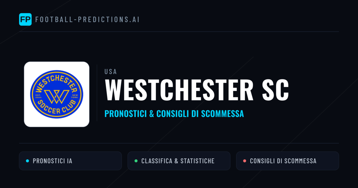Pronostici e Statistiche Westchester SC