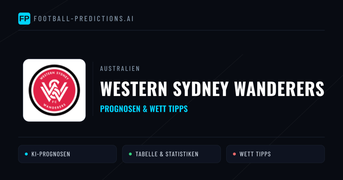 Western Sydney Wanderers Prognosen & Statistiken