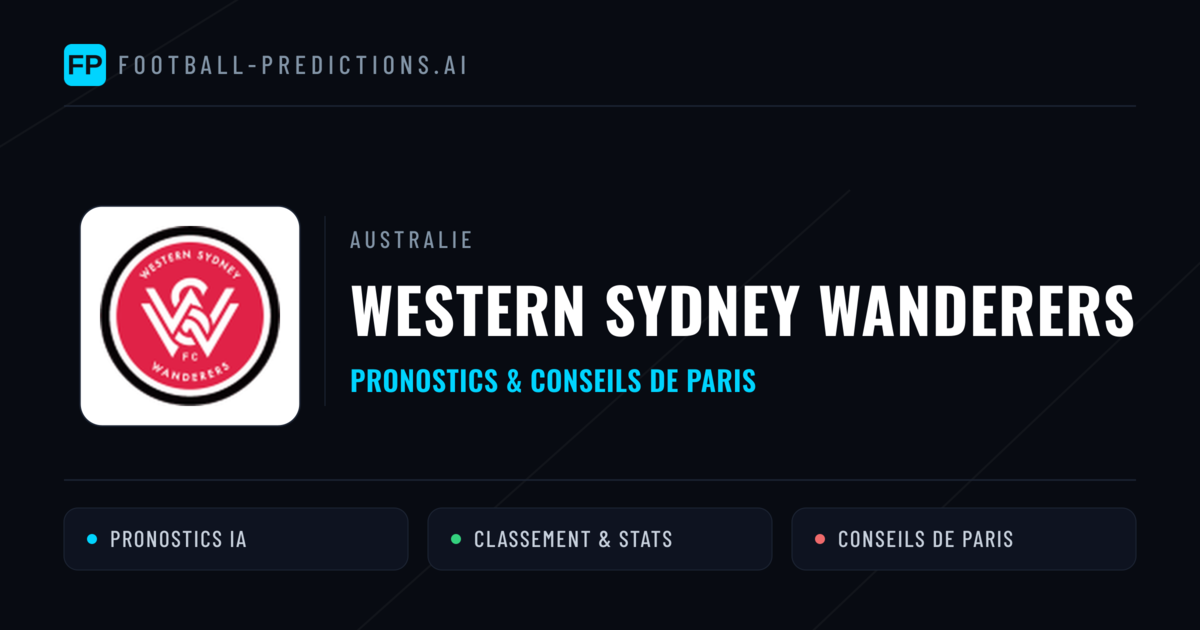 Western Sydney Wanderers Pronostics & Statistiques