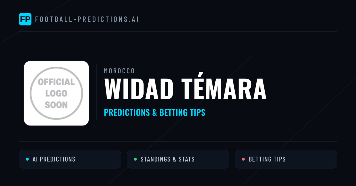 Widad Témara Predictions & Stats