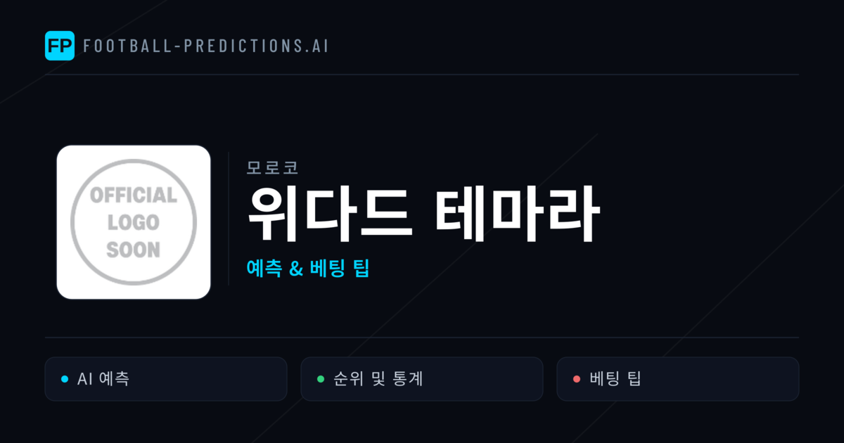 위다드 테마라 축구 예측 & 통계