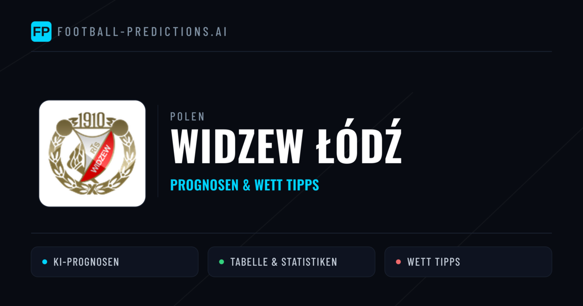Widzew Łódź Prognosen & Statistiken