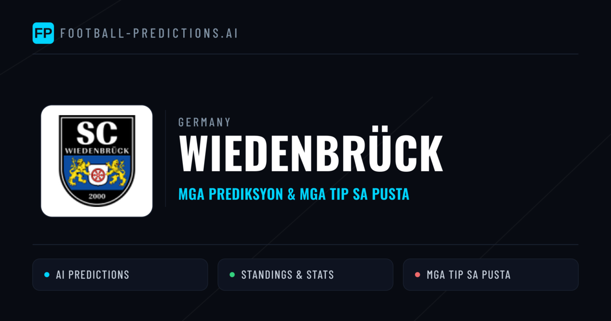 Wiedenbrück Predictions & Stats