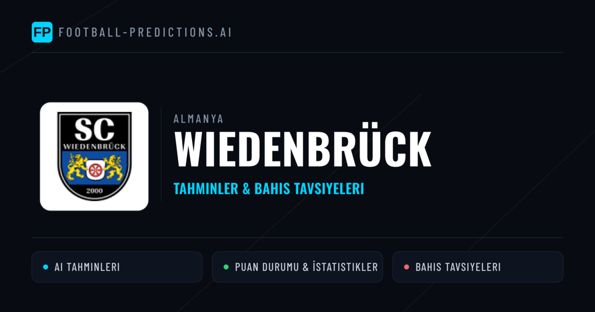 Wiedenbrück Tahminleri & İstatistikler