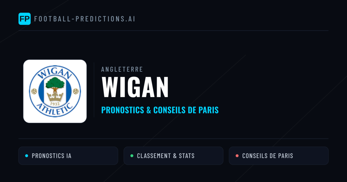 Wigan Pronostics & Statistiques