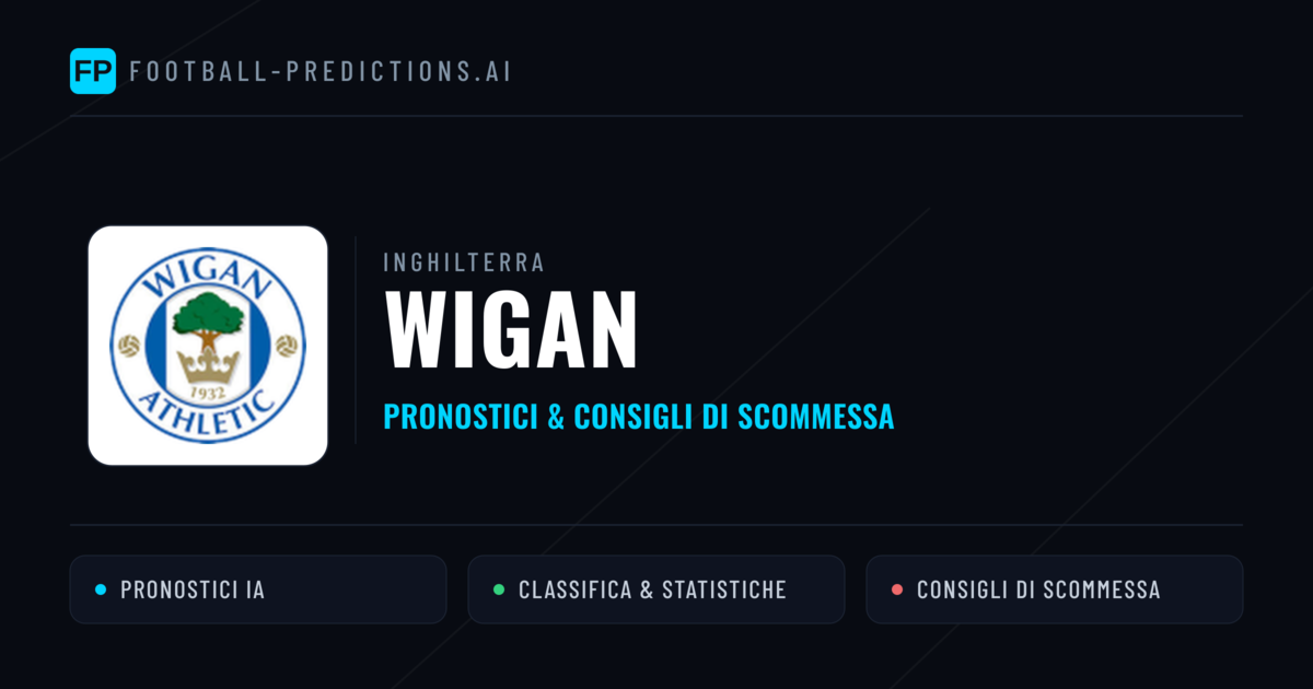Pronostici e Statistiche Wigan