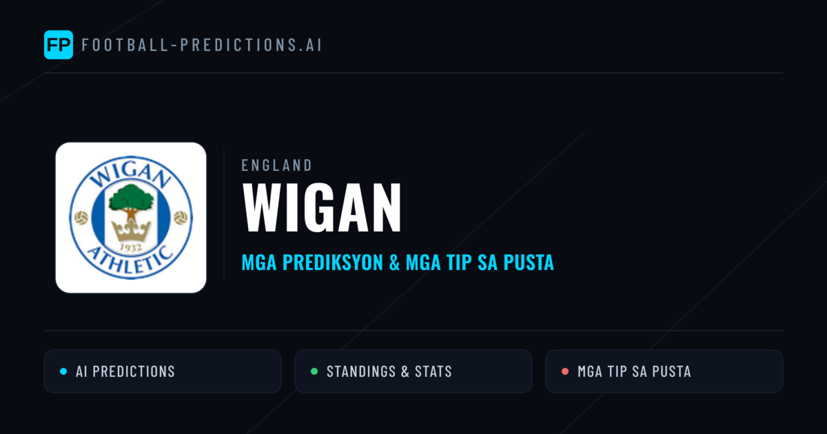 Wigan Predictions & Stats