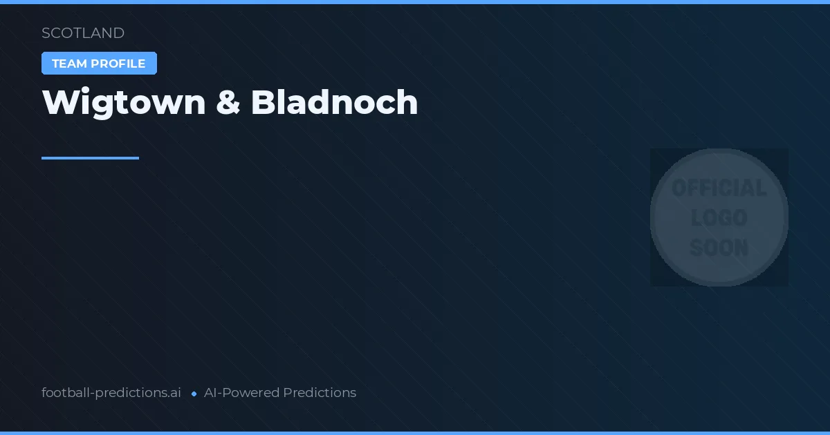 Wigtown & Bladnoch Predictions & Stats