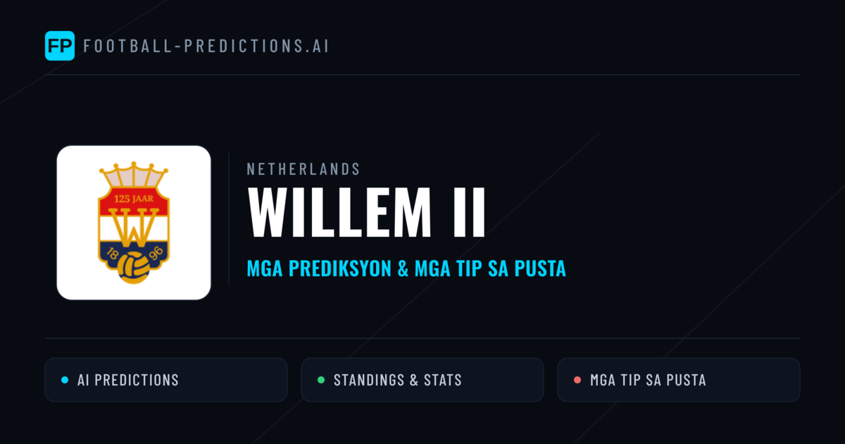 Willem II Predictions & Stats