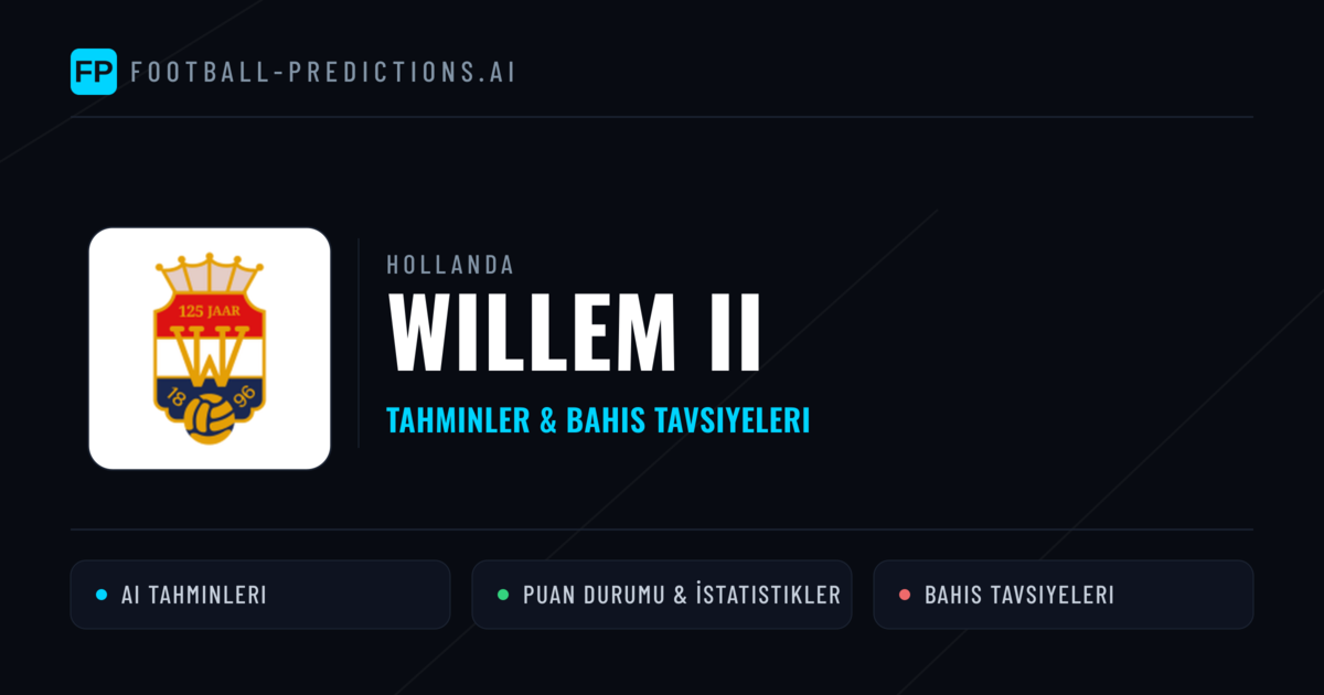 Willem II Tahminleri & İstatistikler
