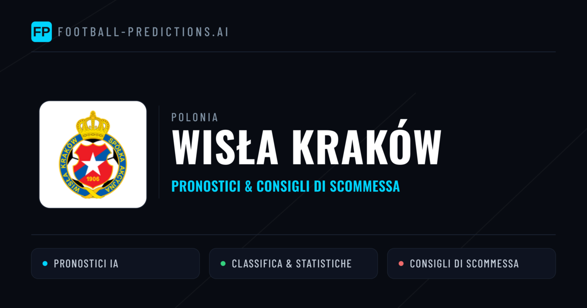 Pronostici e Statistiche Wisła Kraków