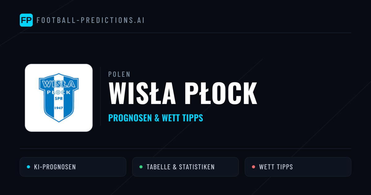 Wisła Płock Prognosen & Statistiken