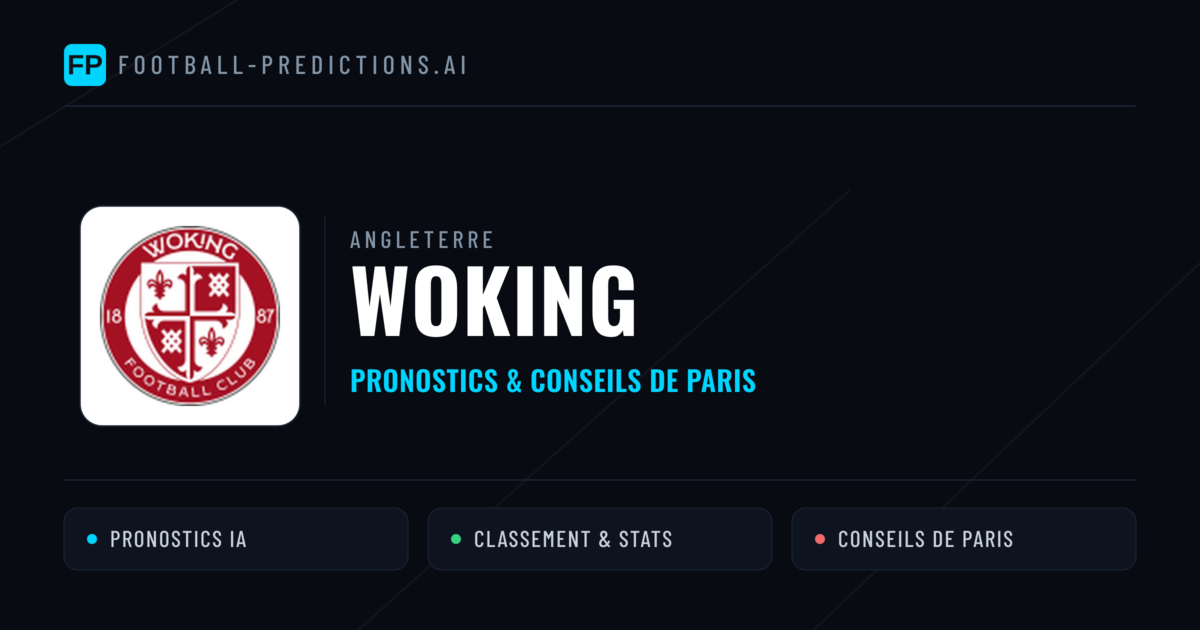 Woking Pronostics & Statistiques