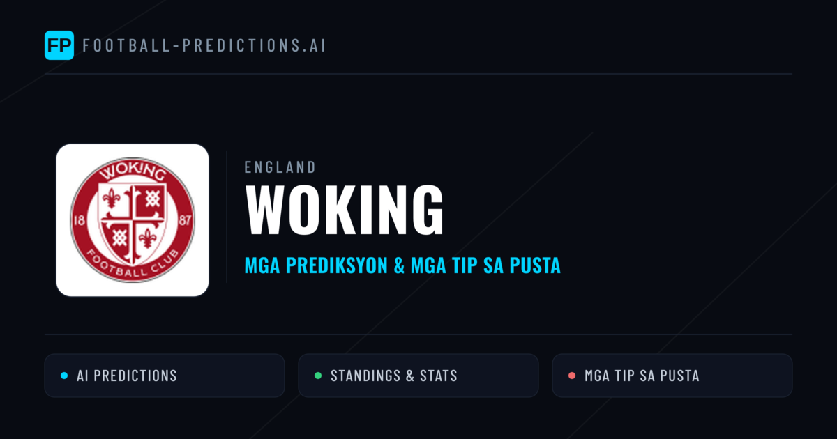 Woking Predictions & Stats