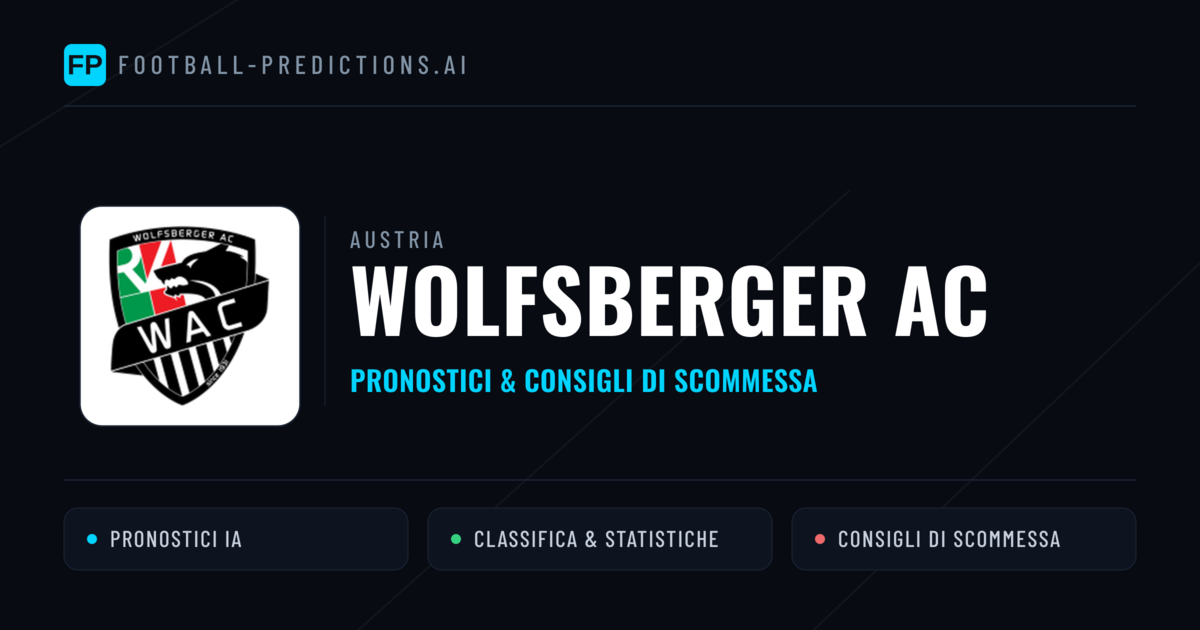 Pronostici e Statistiche Wolfsberger AC