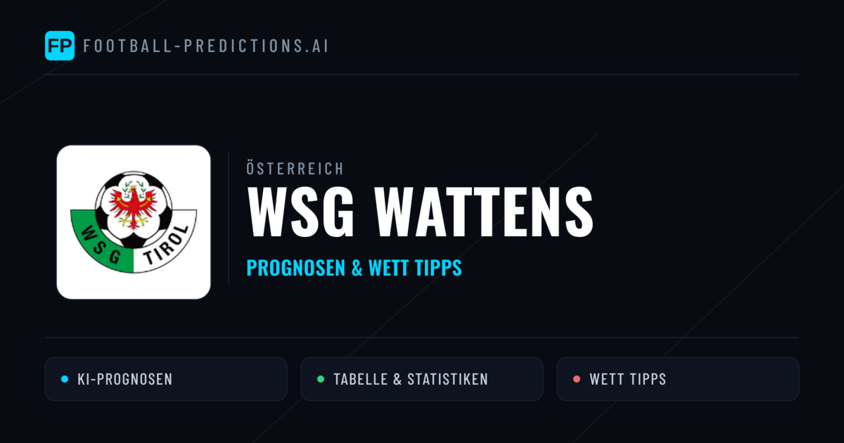 WSG Wattens Prognosen & Statistiken