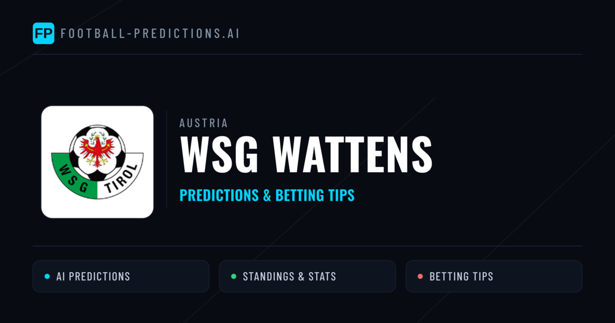 WSG Wattens Predictions & Stats