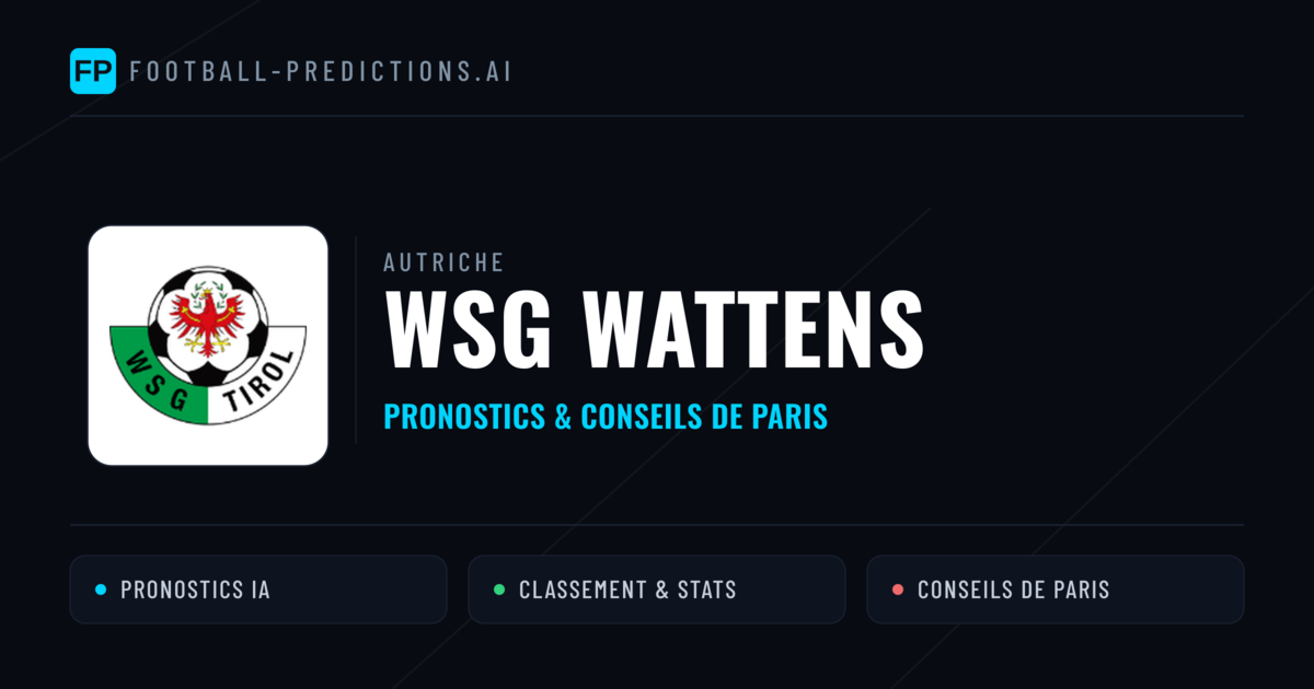 WSG Wattens Pronostics & Statistiques