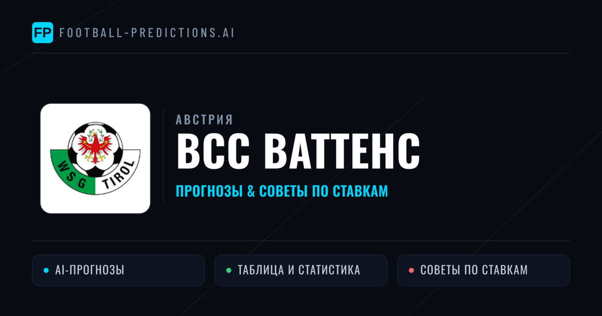 ВСС Ваттенс прогнозы и статистика