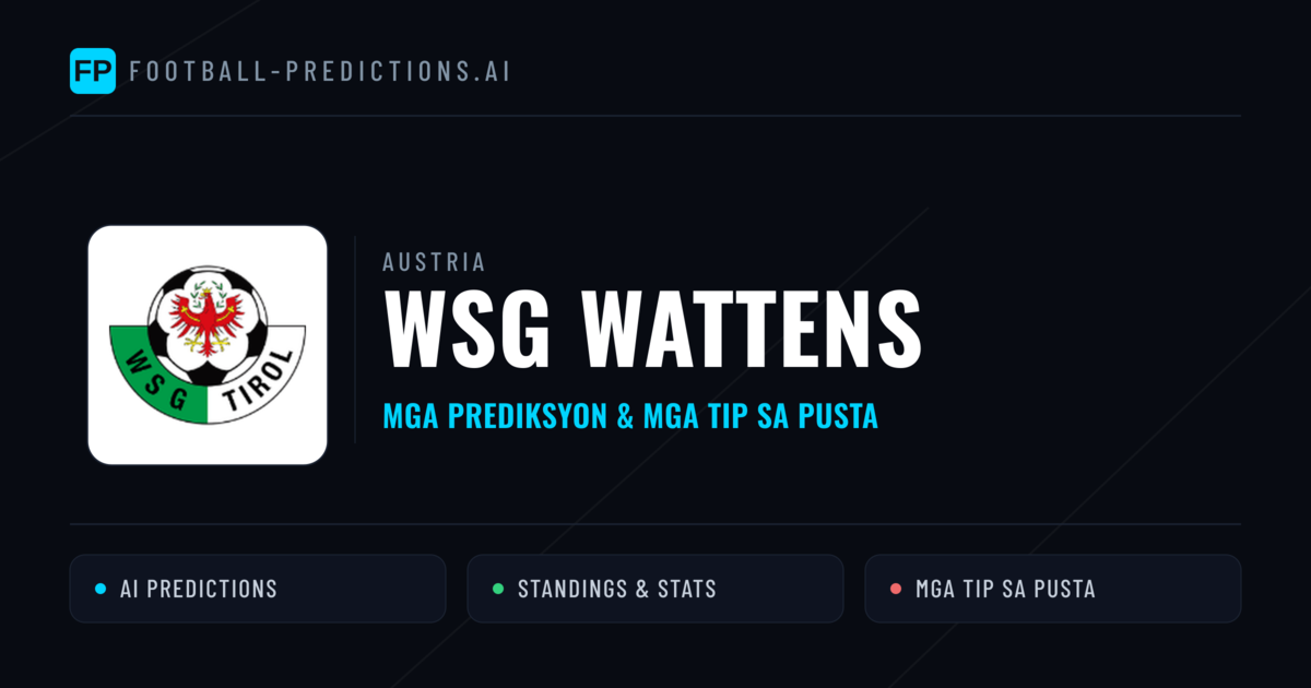 WSG Wattens Predictions & Stats