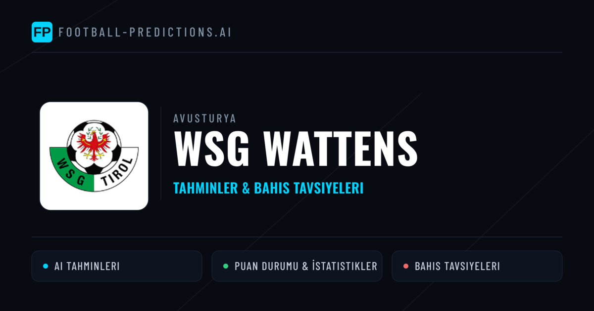 WSG Wattens Tahminleri & İstatistikler