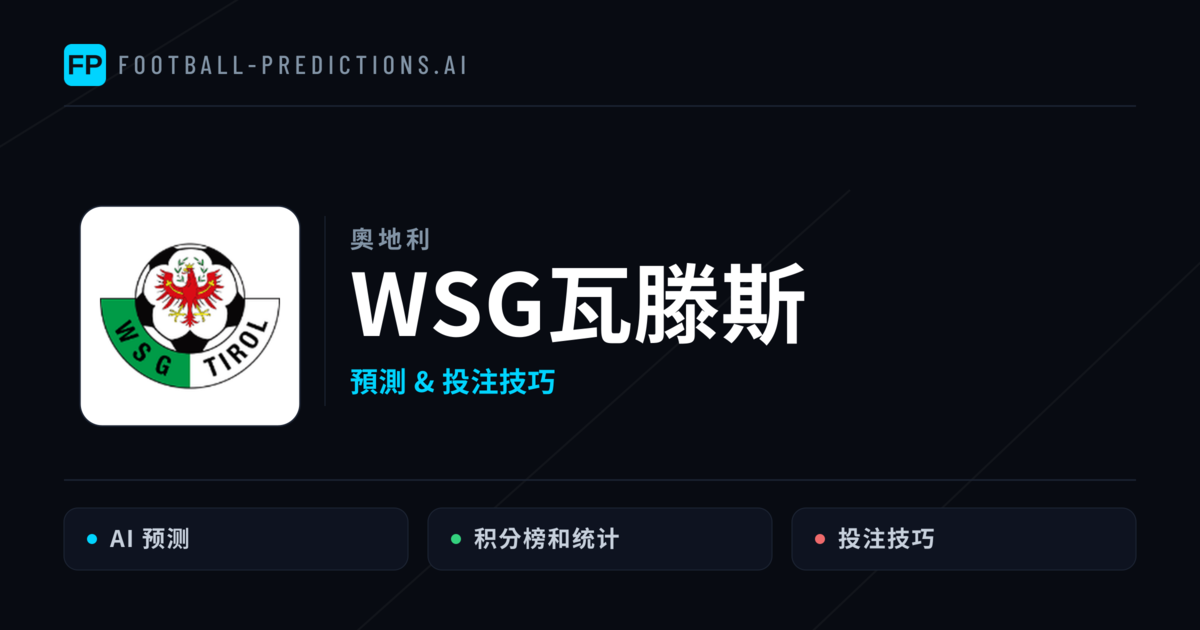 WSG瓦滕斯 運彩分析|足球預測與數據