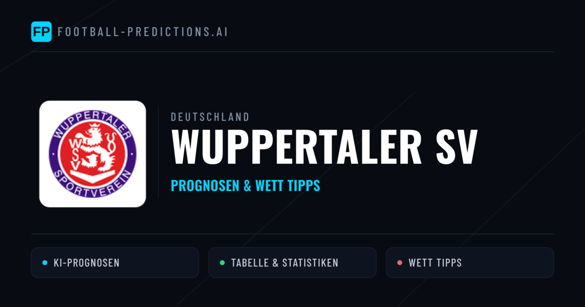 Wuppertaler SV Prognosen & Statistiken