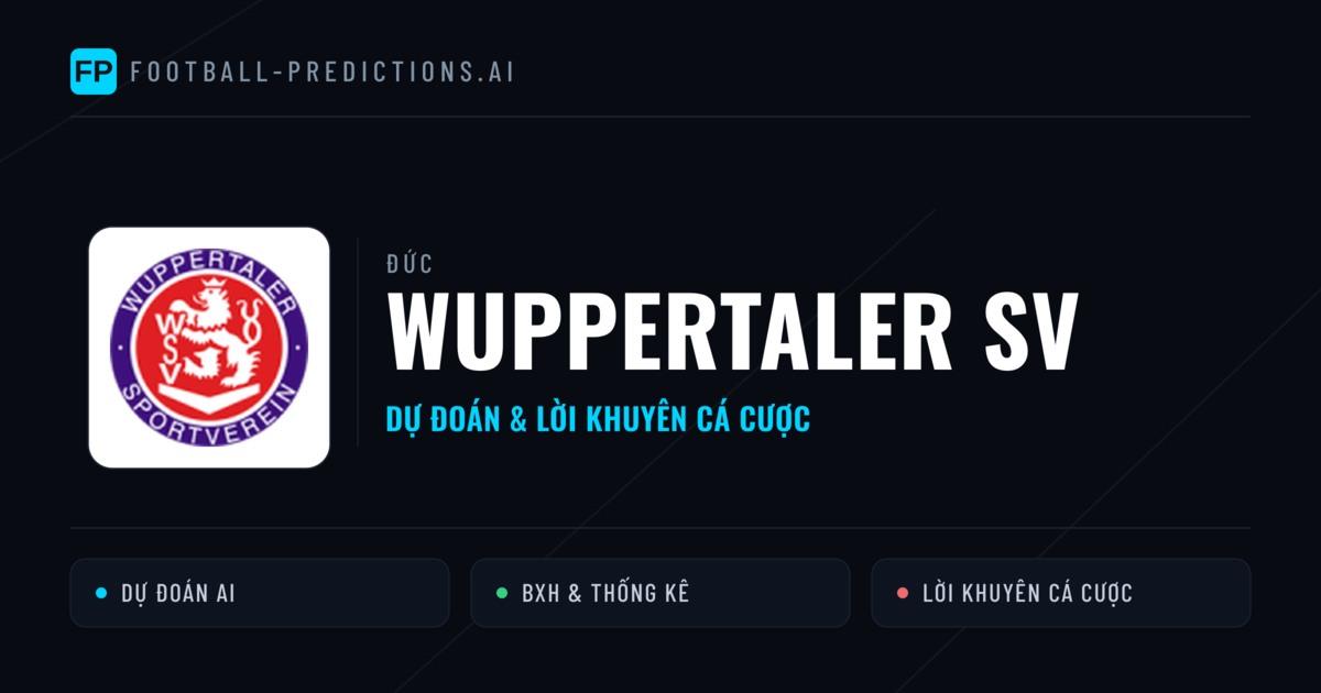 Wuppertaler SV Dự đoán & Thống kê