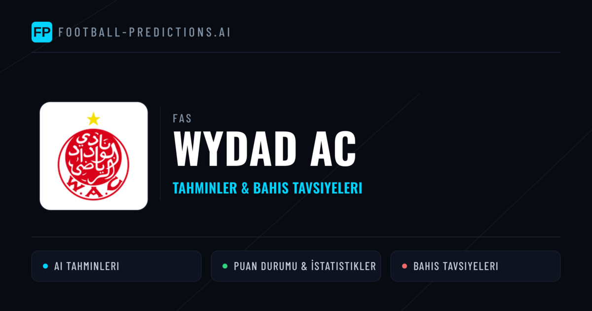 Wydad AC Tahminleri & İstatistikler