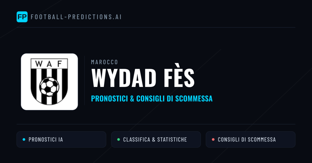 Pronostici e Statistiche Wydad Fès