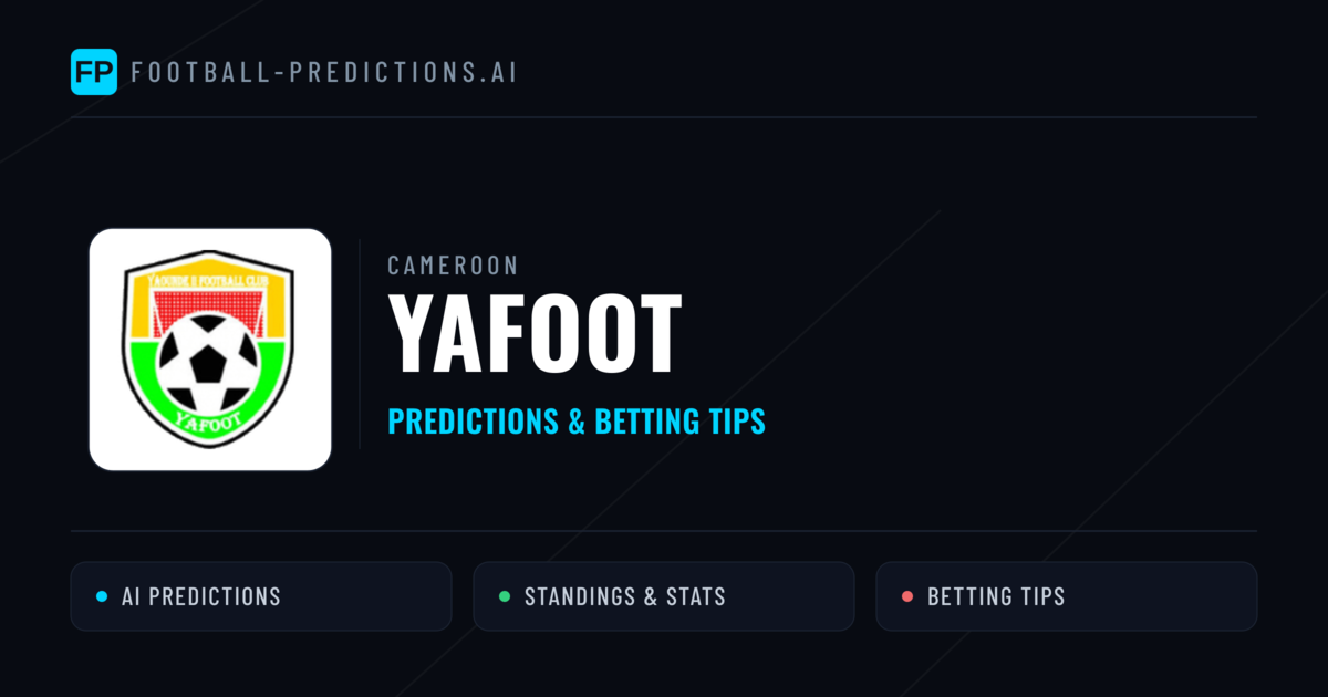 Yafoot Predictions & Stats