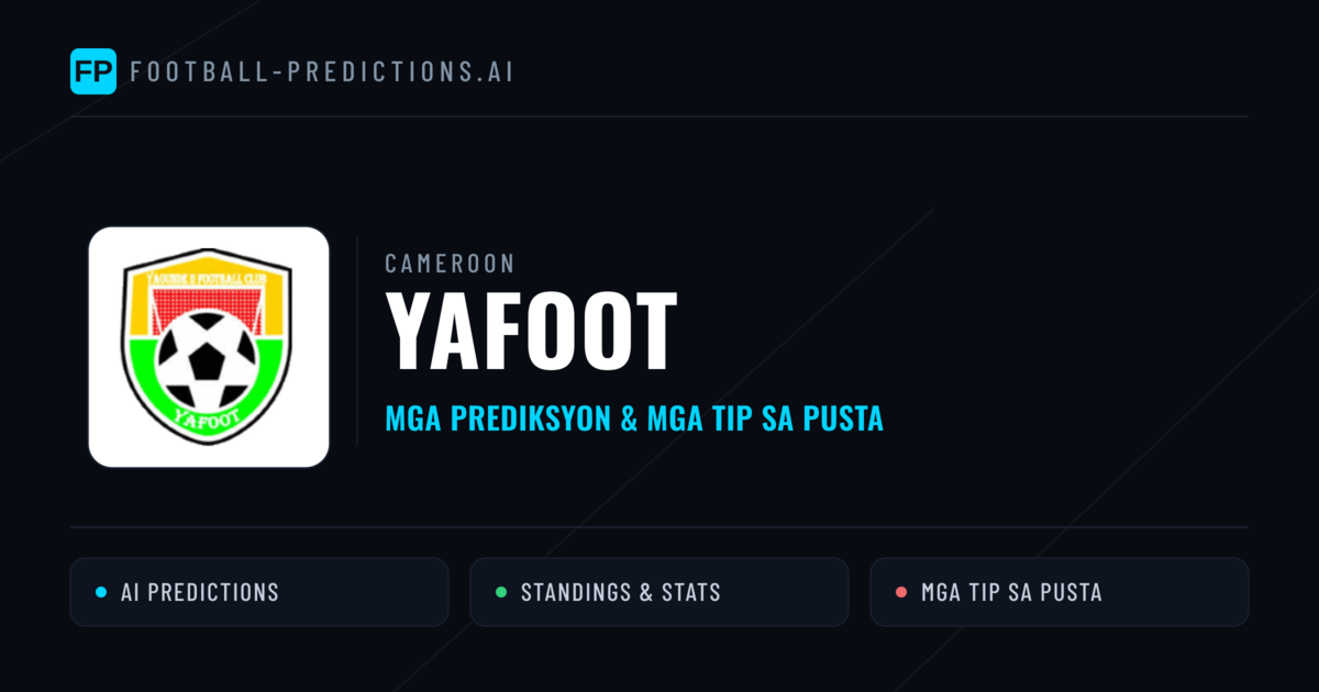 Yafoot Predictions & Stats