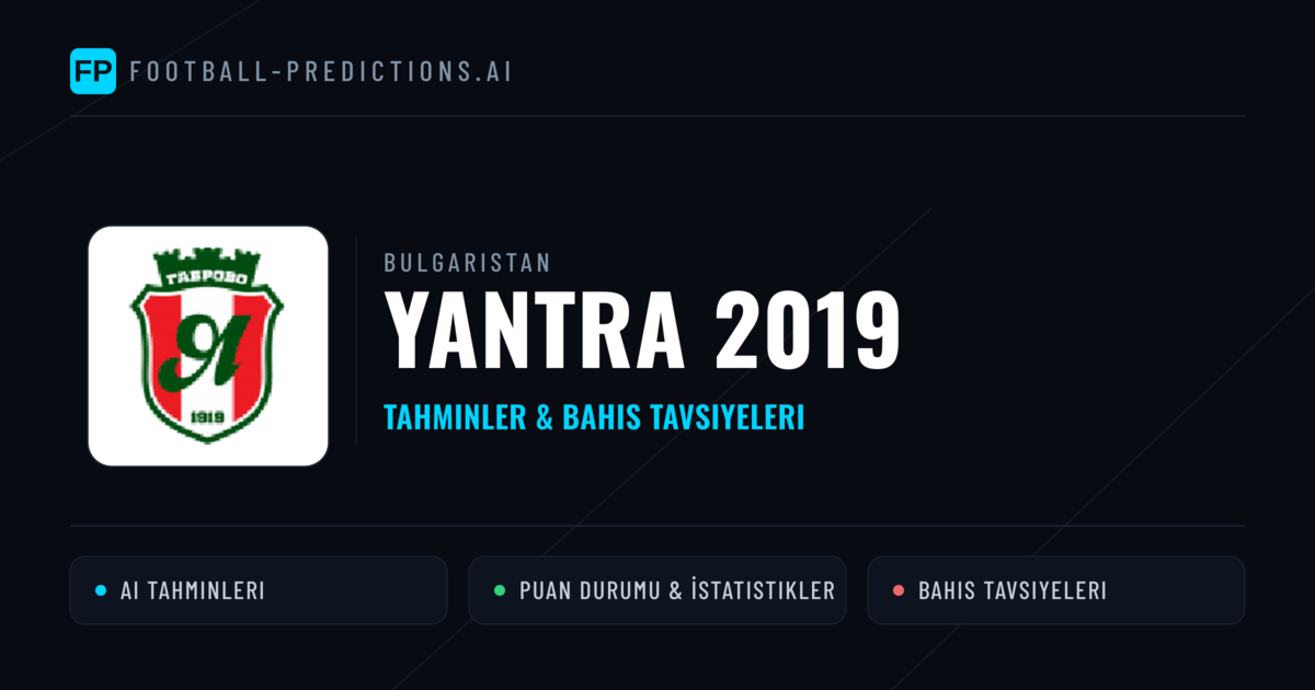 Yantra 2019 Tahminleri & İstatistikler