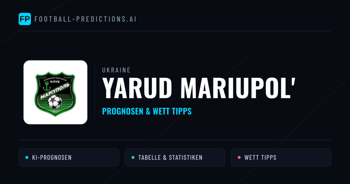 Yarud Mariupol' Prognosen & Statistiken