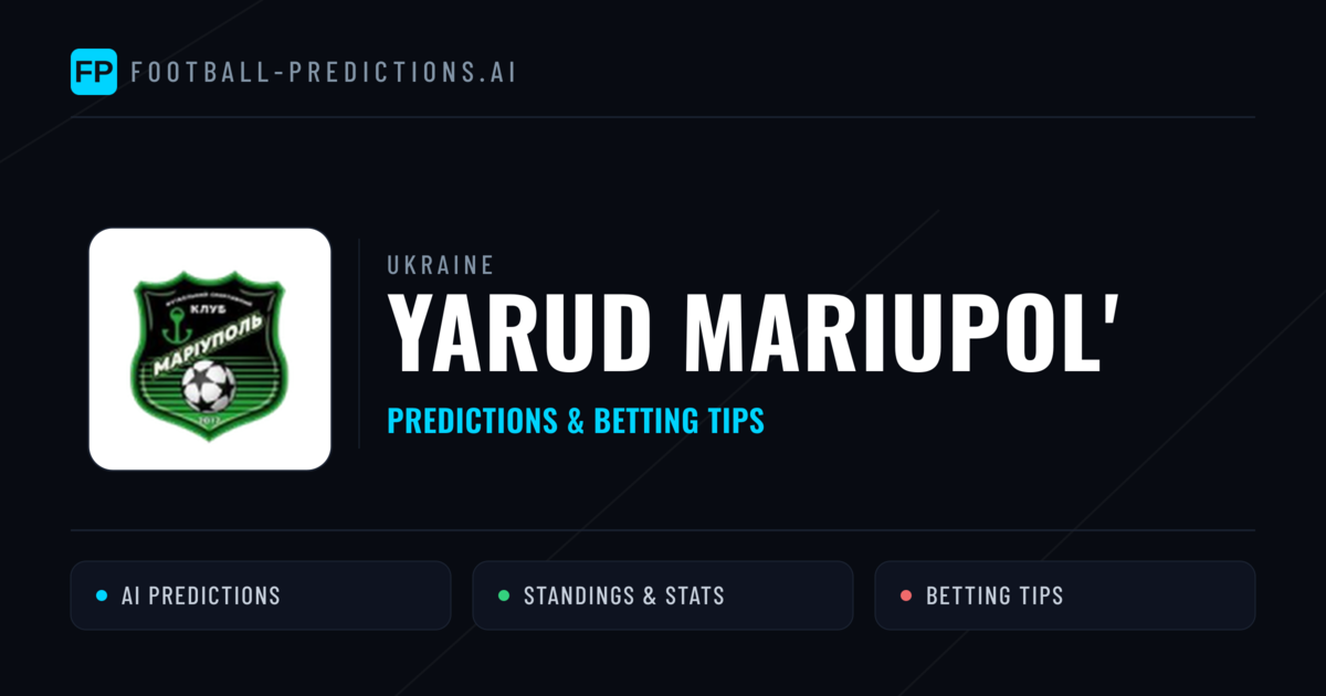 Yarud Mariupol' Predictions & Stats