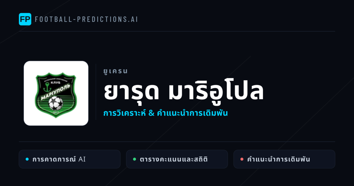 ยารุด มาริอูโปล การวิเคราะห์และสถิติ