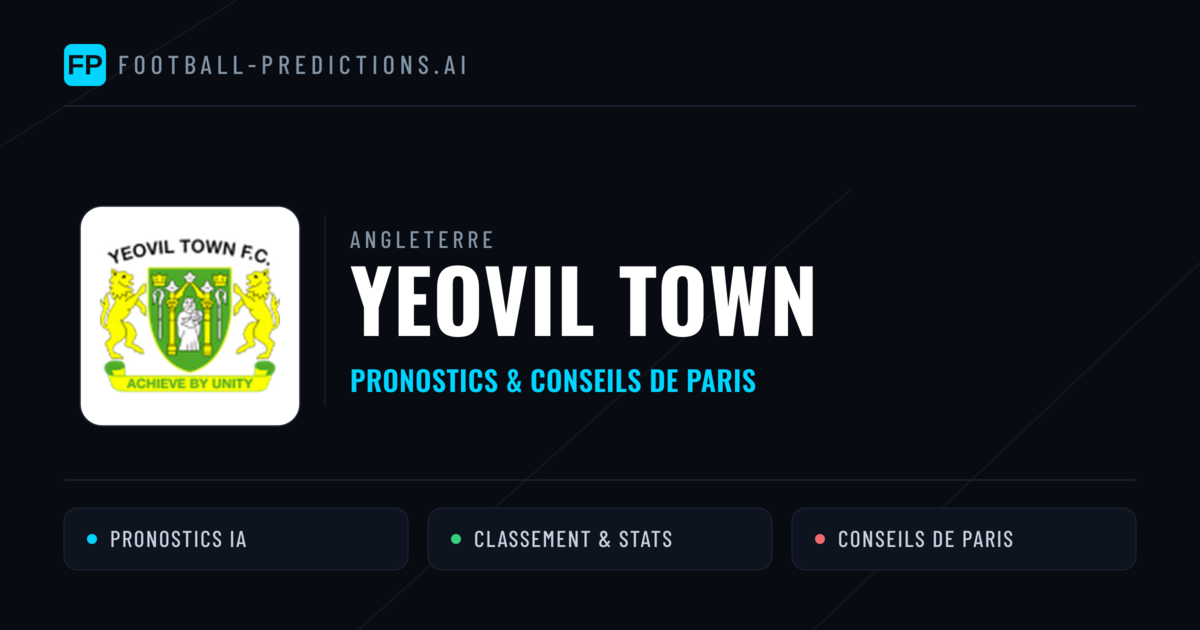 Yeovil Town Pronostics & Statistiques