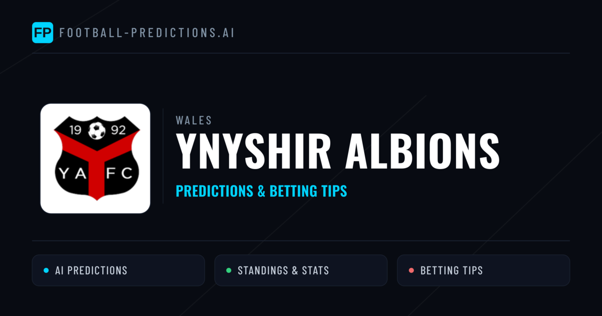 Ynyshir Albions Predictions & Stats