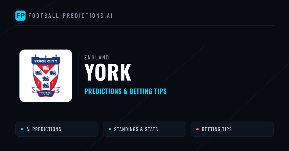 York Predictions & Stats