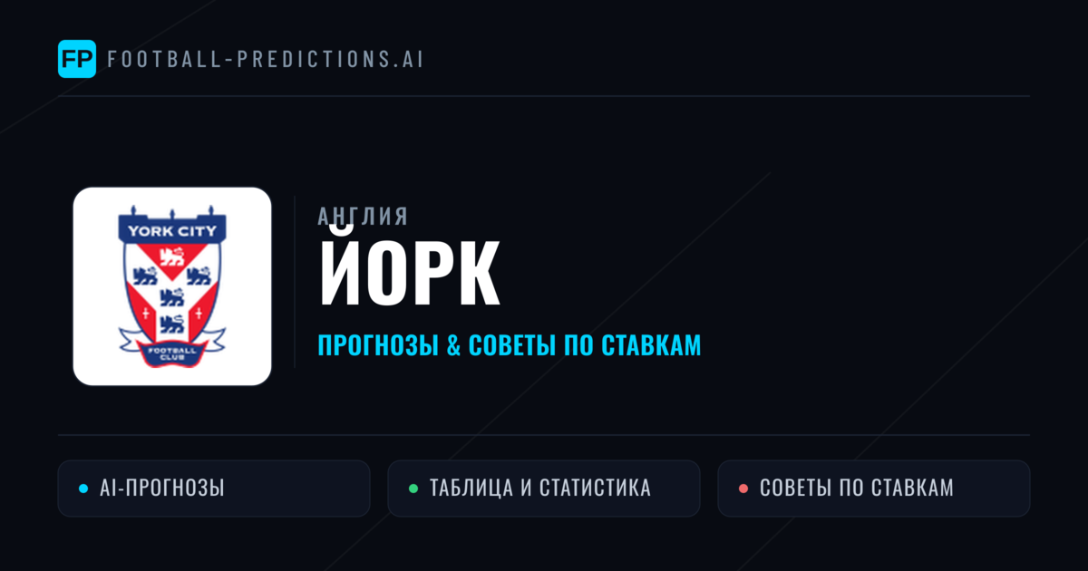 Йорк прогнозы и статистика