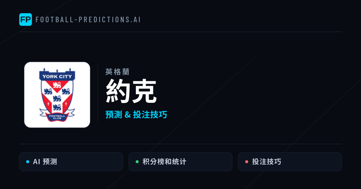 約克 運彩分析|足球預測與數據
