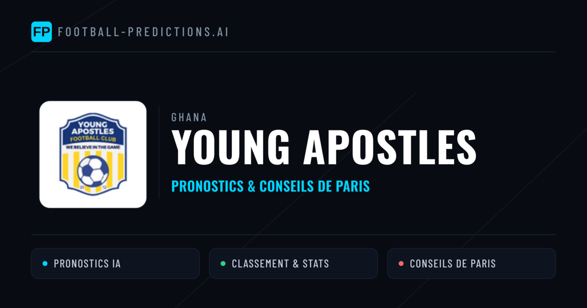 Young Apostles Pronostics & Statistiques