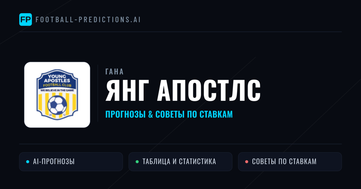 Янг Апостлс прогнозы и статистика