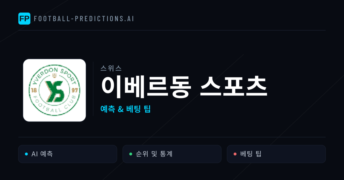 이베르동 스포츠 축구 예측 & 통계