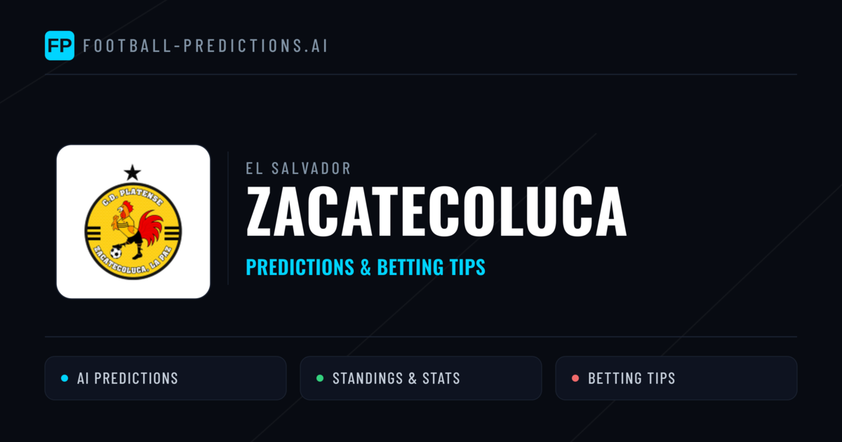 Zacatecoluca Predictions & Stats