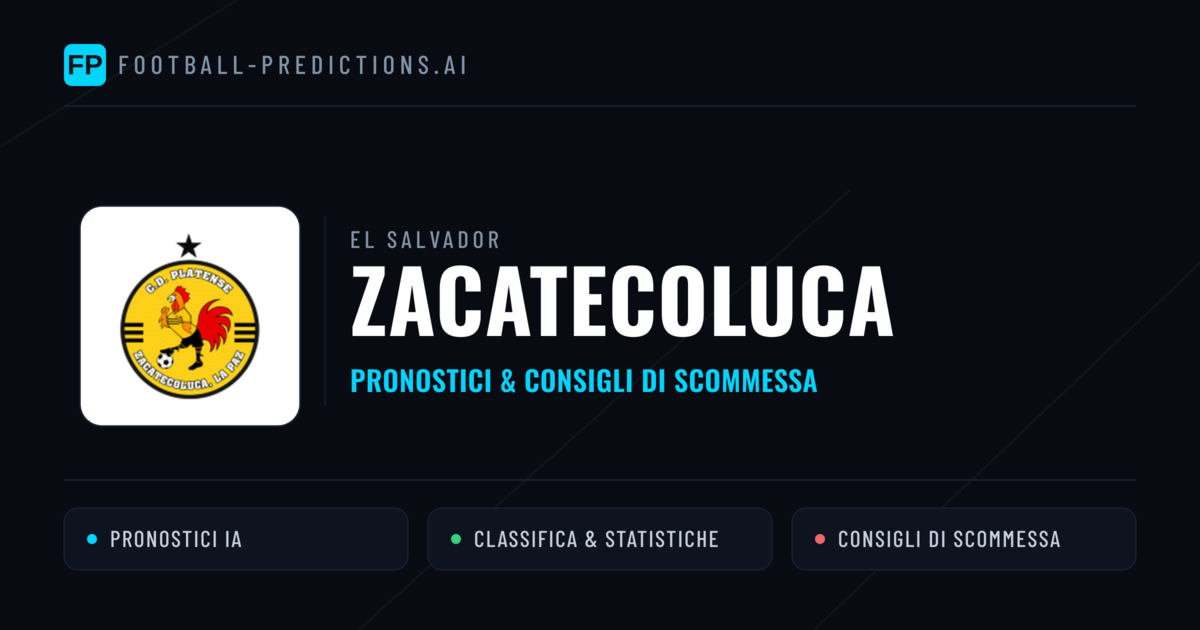 Pronostici e Statistiche Zacatecoluca
